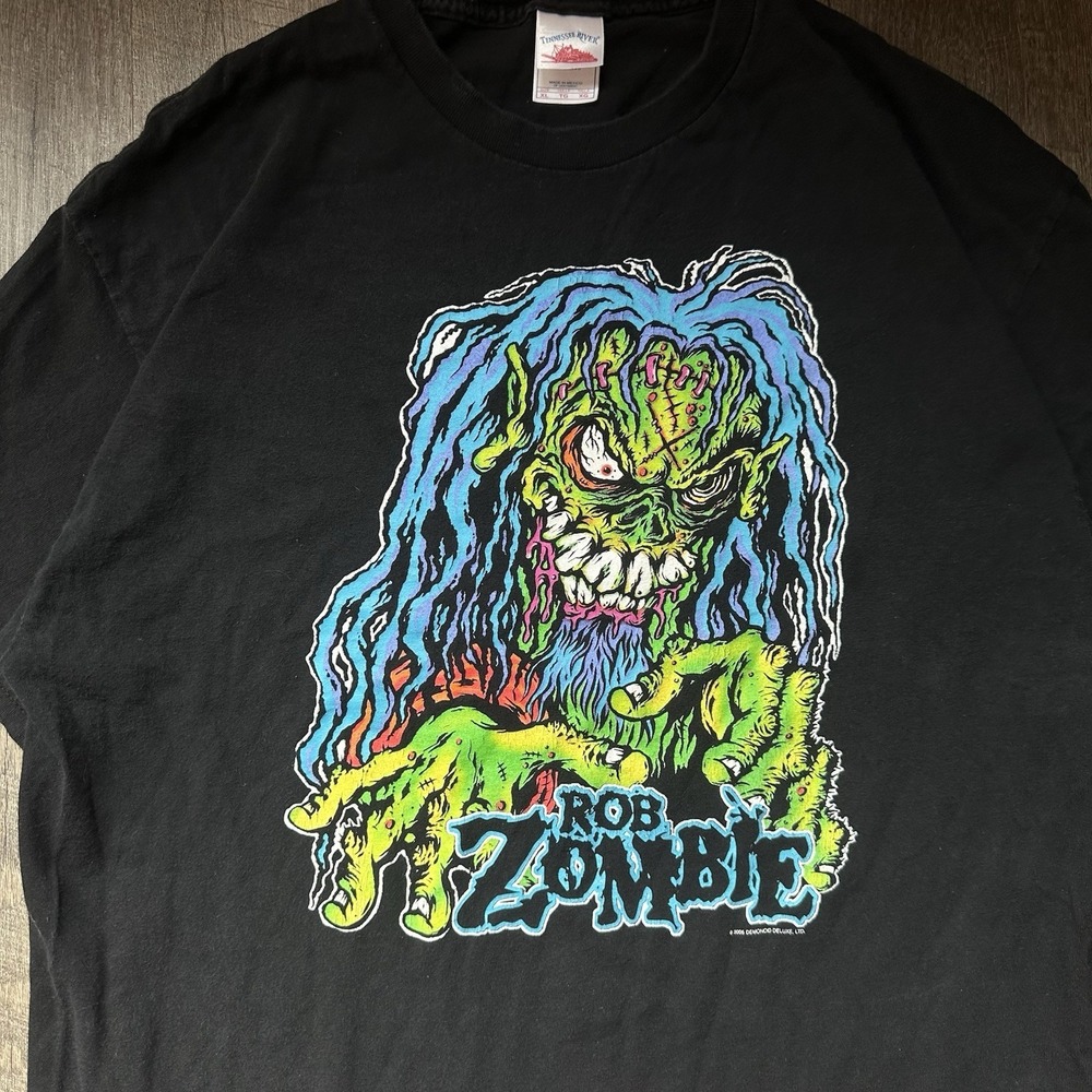 Vintage 2005 Rob Zombie "Demonoid Deluxe" Promo T-Shirt By Winterland Sz XL EUC